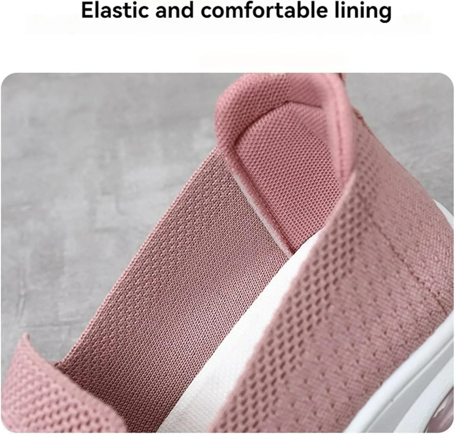 Womens Walking Shoes Summer Breathable Mesh Hollow Out Orthopedic Sneakers Lightweight Comfortable Soft Sole Slip On Platform Sneaker Athletic Air Cushion Sports Shoes Arch Support