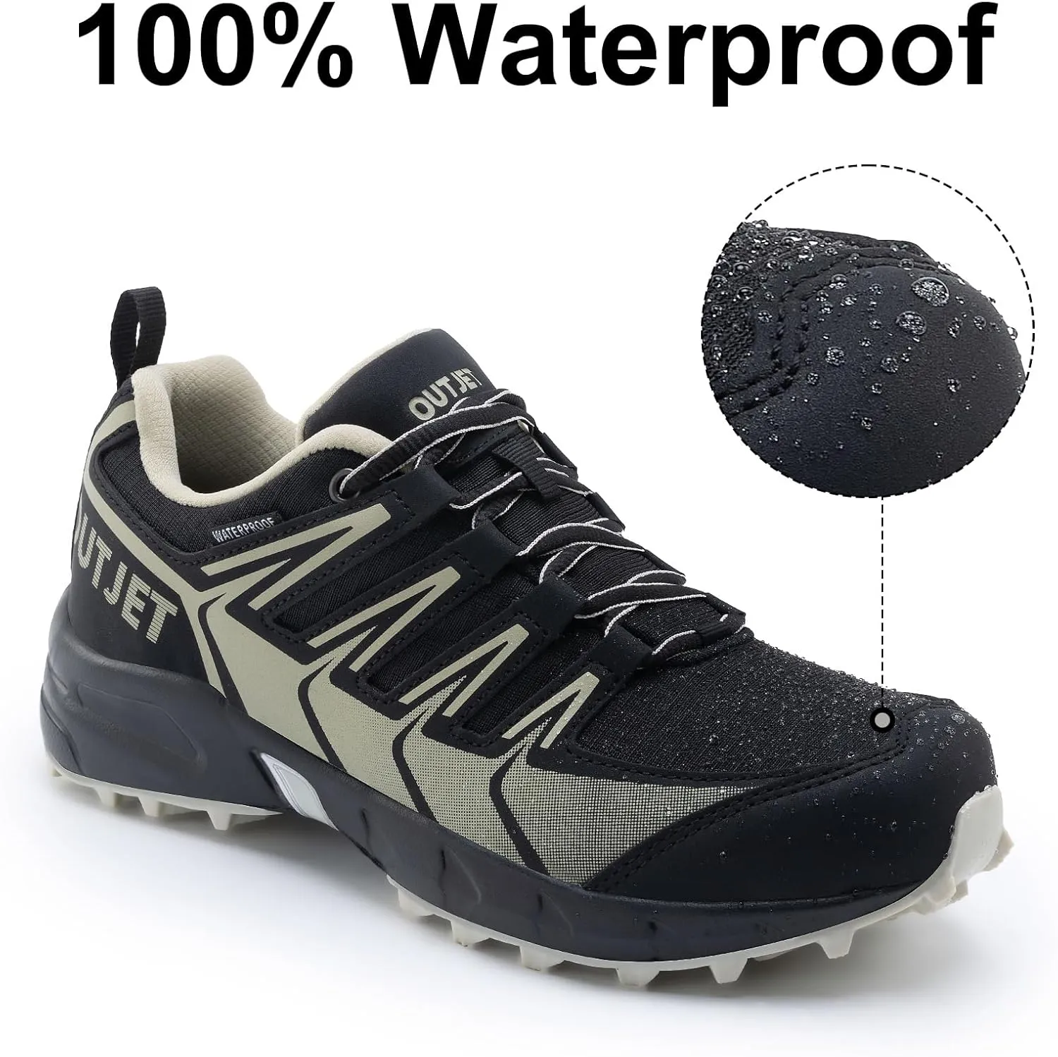 Women's Waterproof Hiking Shoes Lightweight Non-Slip Trails Walking Shoes Outdoor Sneakers