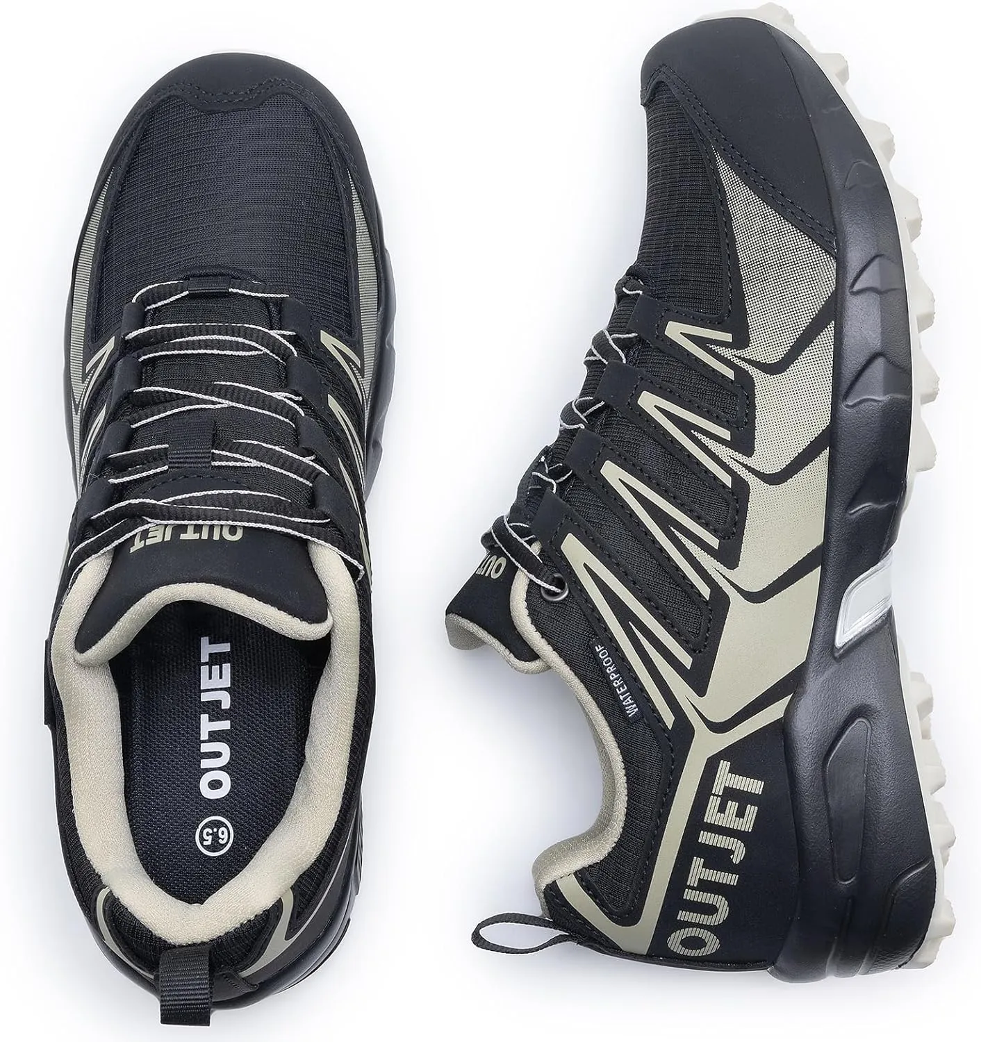 Women's Waterproof Hiking Shoes Lightweight Non-Slip Trails Walking Shoes Outdoor Sneakers