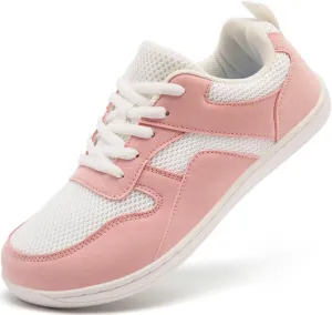 Women's Wide Toe Box Barefoot Sneakers Walking Slip On Shoes Zero Drop Running Sneakers Breathable Non Slip Casual Jogging Shoes