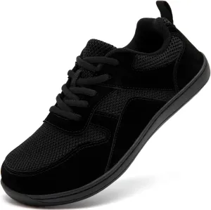Women's Wide Toe Box Barefoot Sneakers Zero Drop Walking Jogging Shoes Breathable Non Slip Casual Jogging Shoes