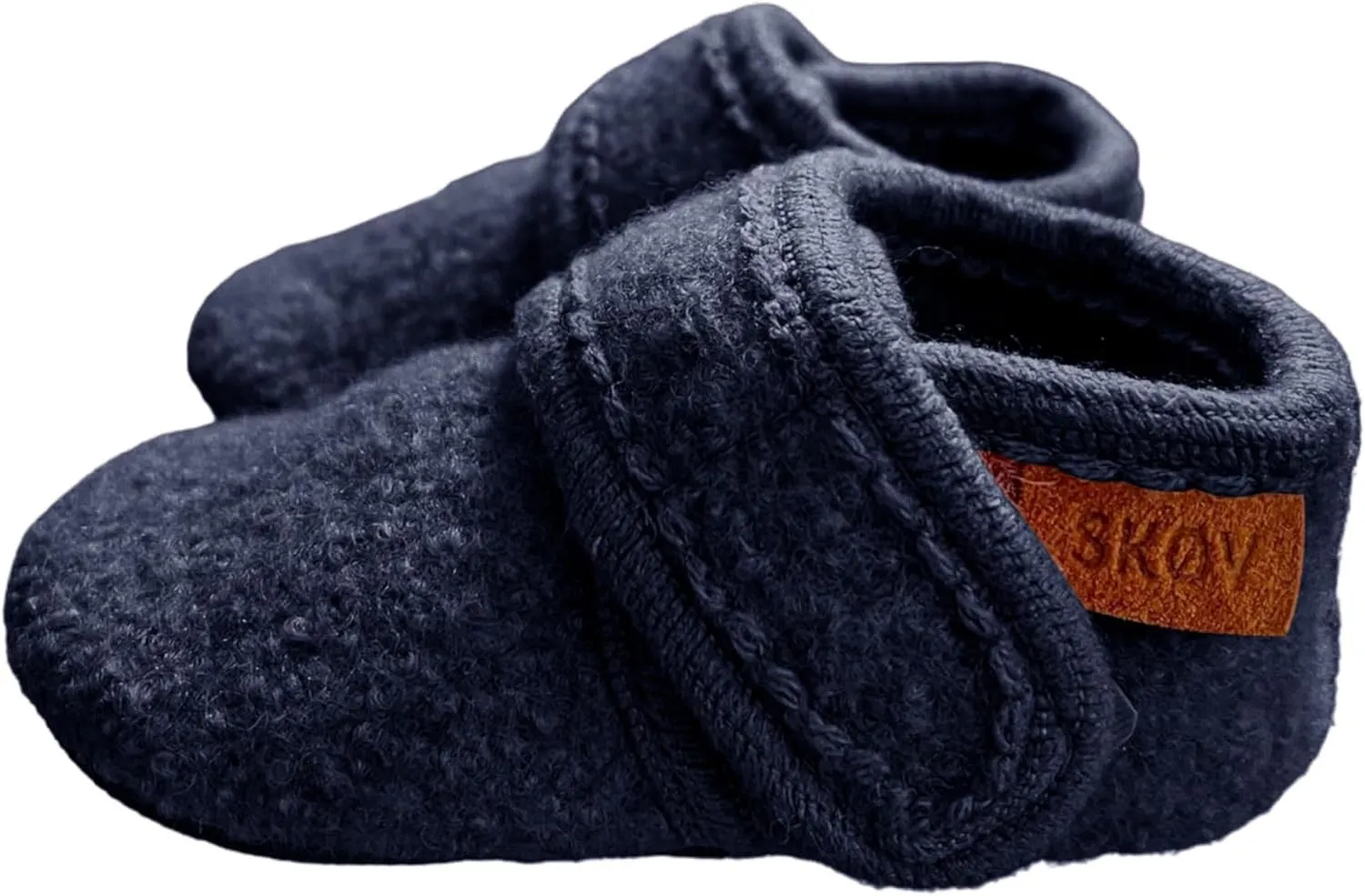 Wool Booties Slippers for Boys Girls Unisex Toddler Baby Infant Child with Leather Sole