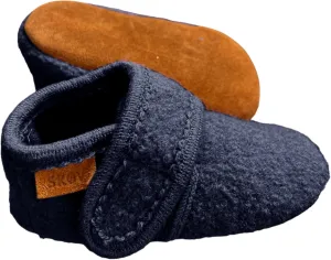 Wool Booties Slippers for Boys Girls Unisex Toddler Baby Infant Child with Leather Sole