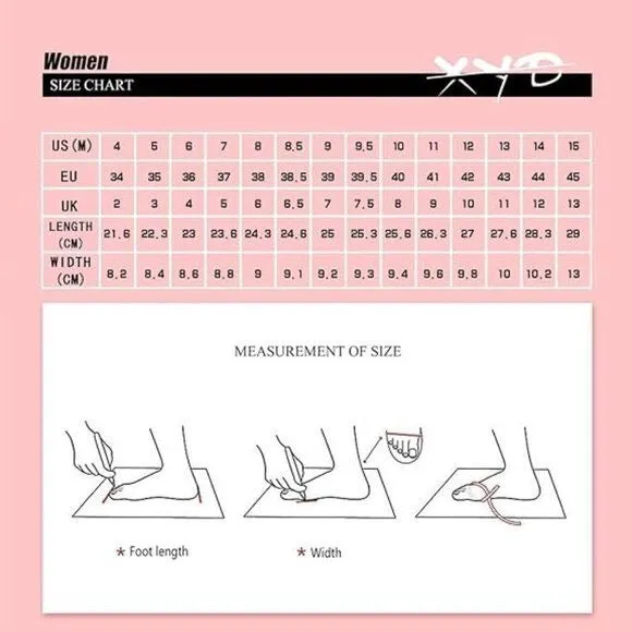 XYD Light Pink Open Toe Ankle Strap Kitten Heel Rhinestones Studded Sandals