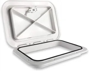 Yaegoo Marine Deck Access Hatch & Lid 10-5/8" X 14-3/4" (270mmx375mm) White Boat Deck Hatch