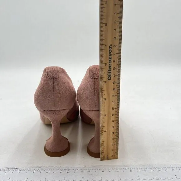 YDN Light Pink Pointed Toe Slip on Pumps Special High Heel Shoe for Party Prom