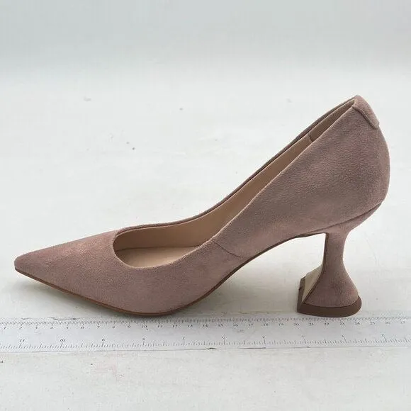 YDN Light Pink Pointed Toe Slip on Pumps Special High Heel Shoe for Party Prom