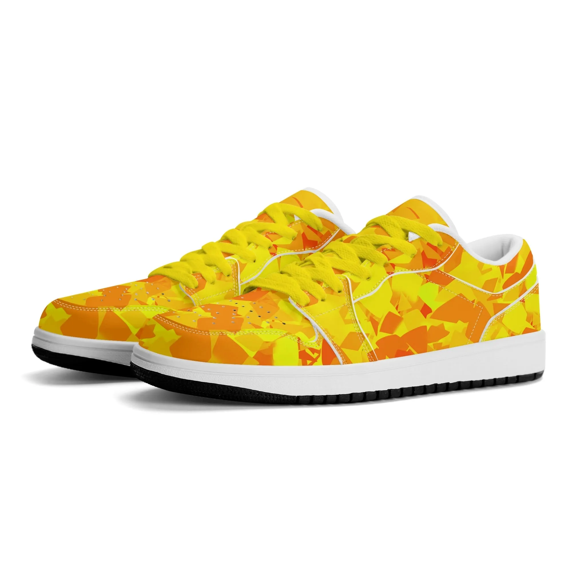 Yellow Crystal Low Top Leder Sneaker für Herren