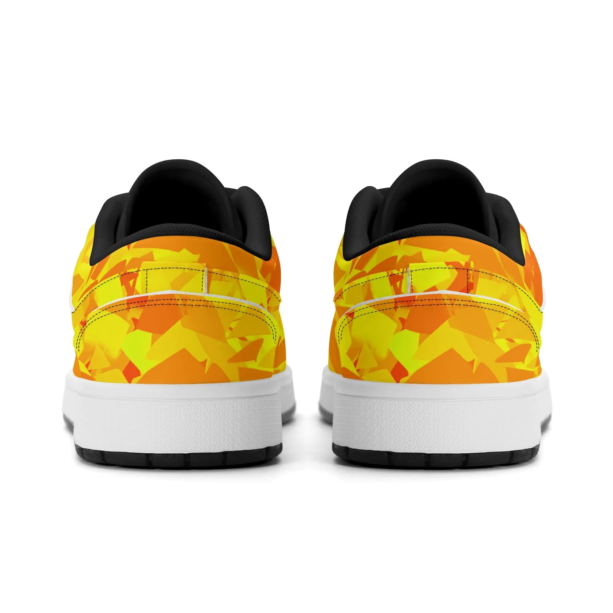 Yellow Crystal Low Top Leder Sneaker für Herren