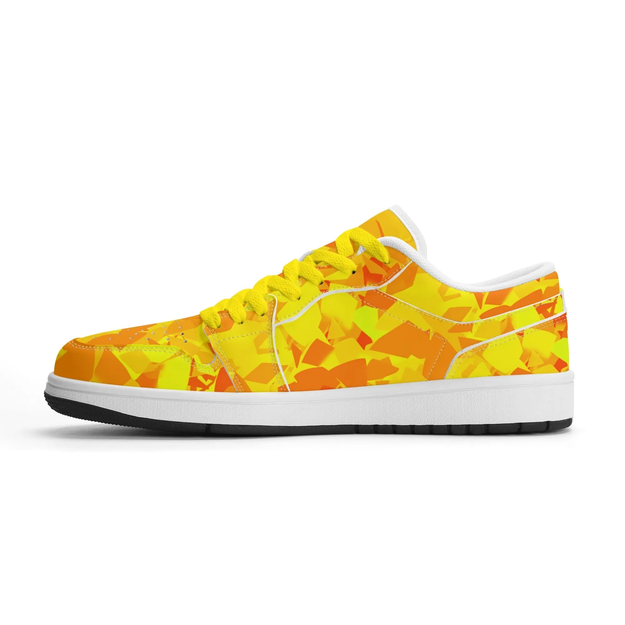 Yellow Crystal Low Top Leder Sneaker für Herren