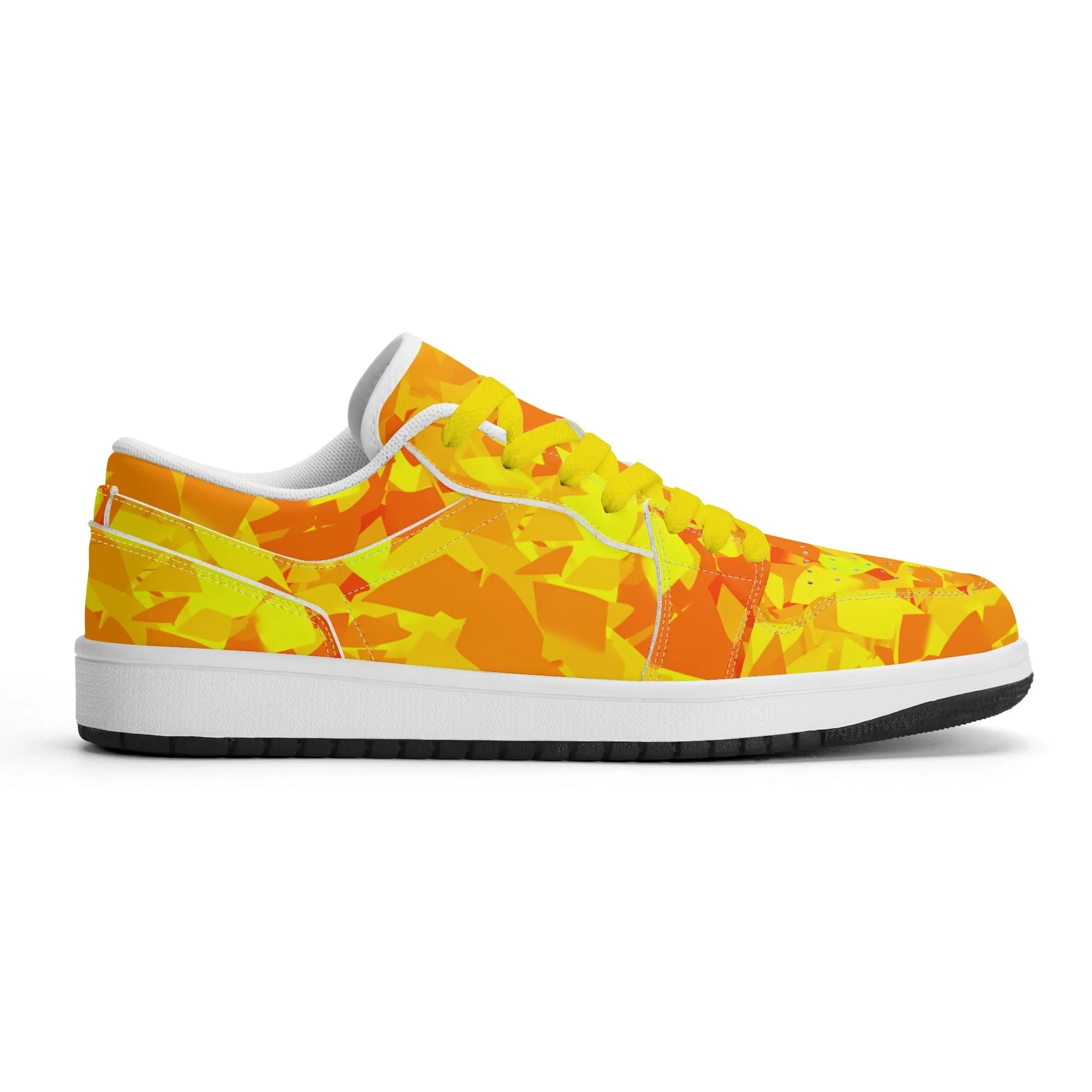 Yellow Crystal Low Top Leder Sneaker für Herren