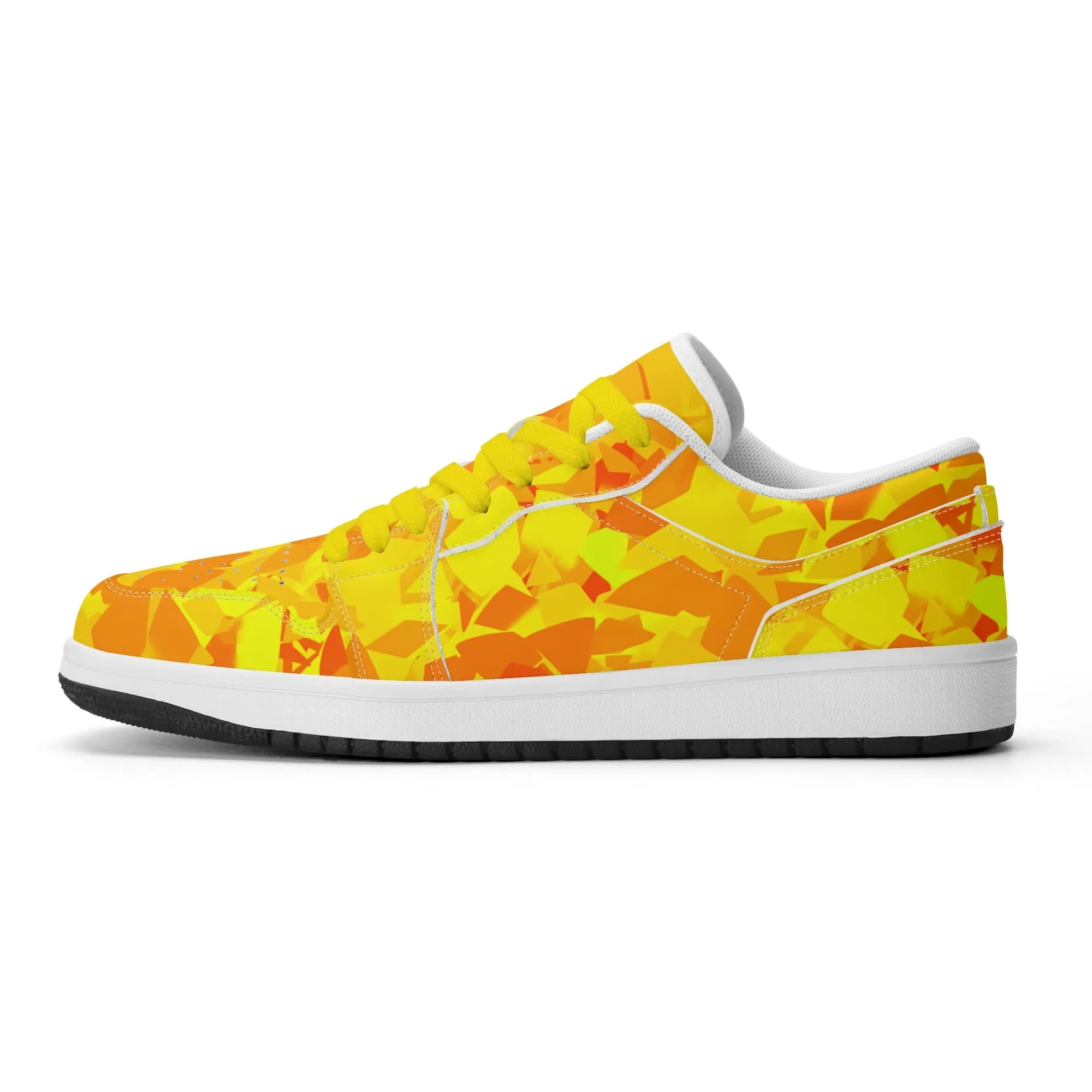 Yellow Crystal Low Top Leder Sneaker für Herren