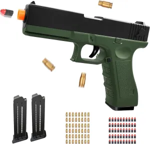 Zanktony Soft Bullet Toy Gun Shell Ejecting, Realistic Toy Pistol for Boys, Educational Play Gun Model, Halloween Christmas Birthday Gifts for Boys Kids Adults Age 8 