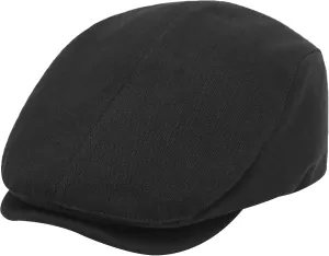 ZLYC Men Cotton Flat Cap Summer Scally Ivy Gatsby Newsboy Beret Driver Cabbie Hunting Hat