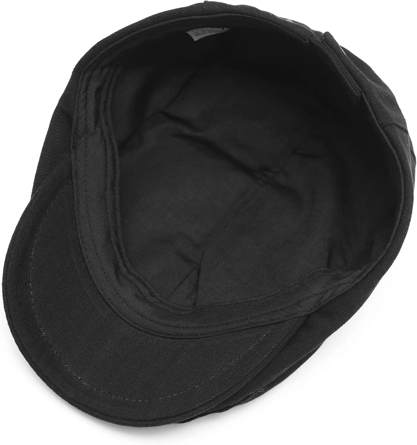 ZLYC Men Cotton Flat Cap Summer Scally Ivy Gatsby Newsboy Beret Driver Cabbie Hunting Hat