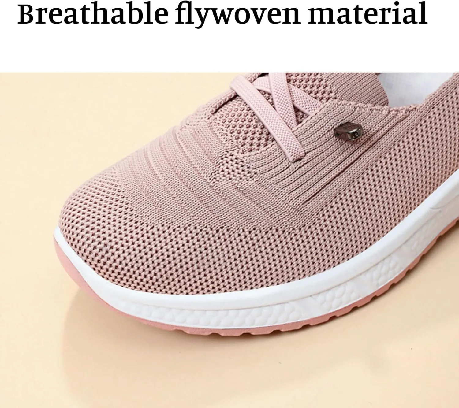 ZWRXW Women's Comfortable Walking Shoes Slip On Orthopedic Sneakers Breathable Mesh Knitted Woven Arch Support Non-Slip Shoes Tennis Athletic Casual Lightweight Wide Width Soft Shoe